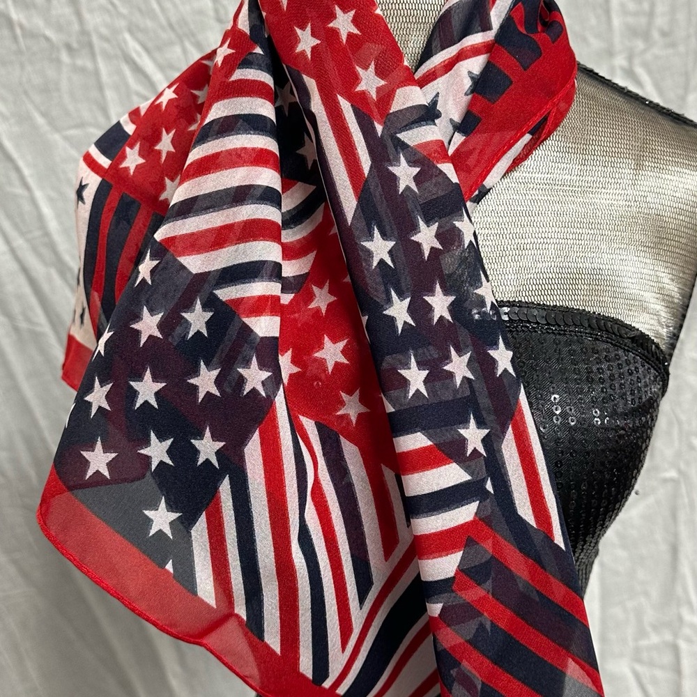 Worthington Red, White, and Blue Scarf